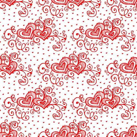 Seamless Heart Pattern And Background Vector Illustration Stock Vector
