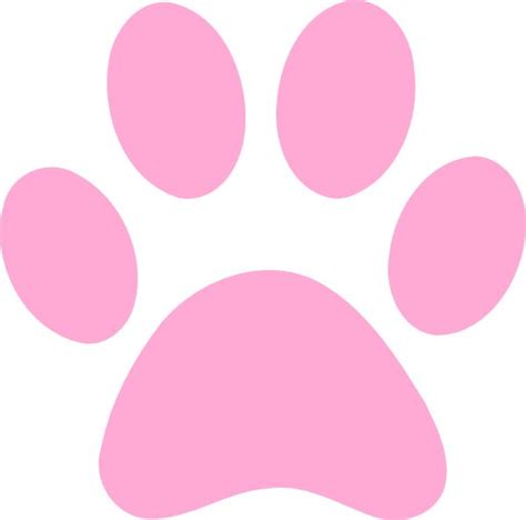 Pink Panther Paw Print Clip Art