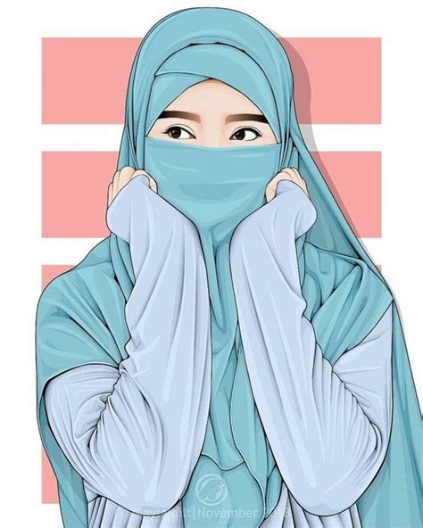 60 Gambar Kartun Muslimah Cantik Lucu Dan Imut Terbaru Combinesiawebid