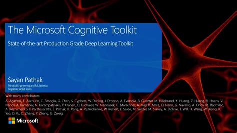 Cognitive Toolkit Cntk Deep Dive And Hands On Tutorial Nov 2016