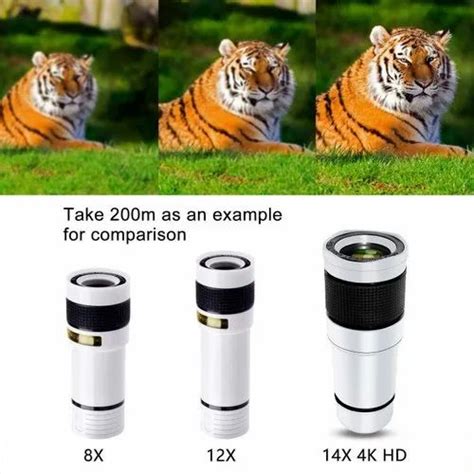 14x Zoom 4k Hd Telephoto Phone Lens Monocular Telescope Camera Lens For