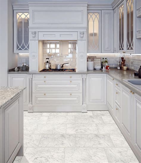 Style Selections Futuro White 12 In X 24 In Glazed Porcelain Marble