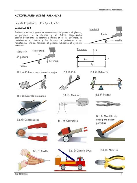 Mecanismos Pdf Engranaje Palanca