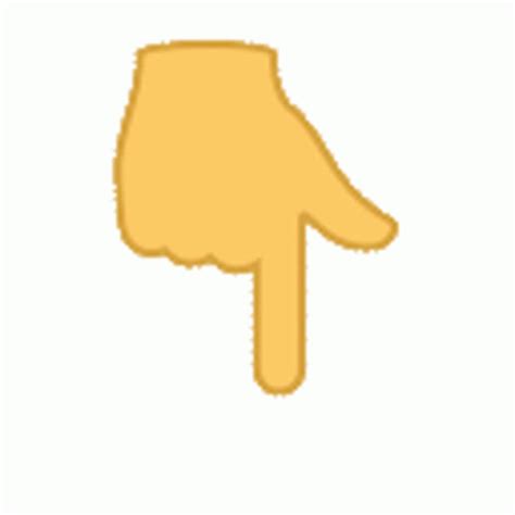 A Yellow Hand Pointing To The Left With An Index Finger On It S Thumb