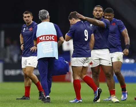 Rugby Fracture de la mâchoire confirmée pour Antoine Dupont son