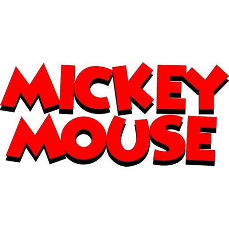 Mickey Mouse Name Logo Free Vector In Coreldraw Cdr Cdr Vector