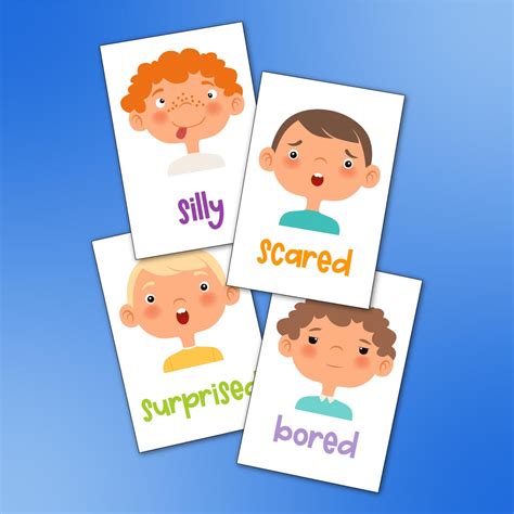 Emotions Flashcards Simple Everyday Mom