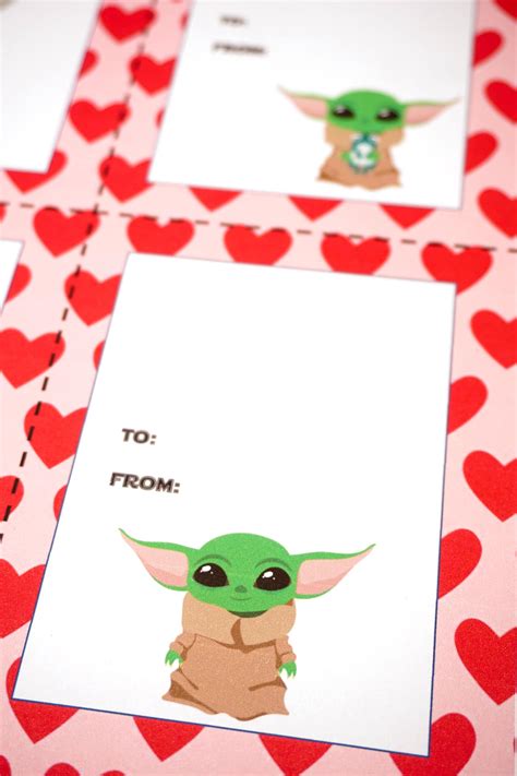 Free Printable Baby Yoda Valentines Happiness Is Homemade