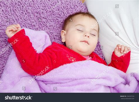 Cute Baby Girl Sleeping Stock Photo 234297316 Shutterstock