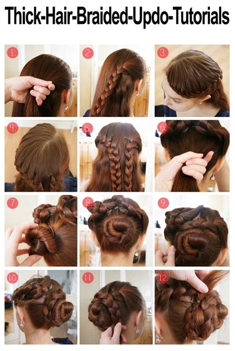 Braided Hairstyle For Thick Hair Alldaychic
