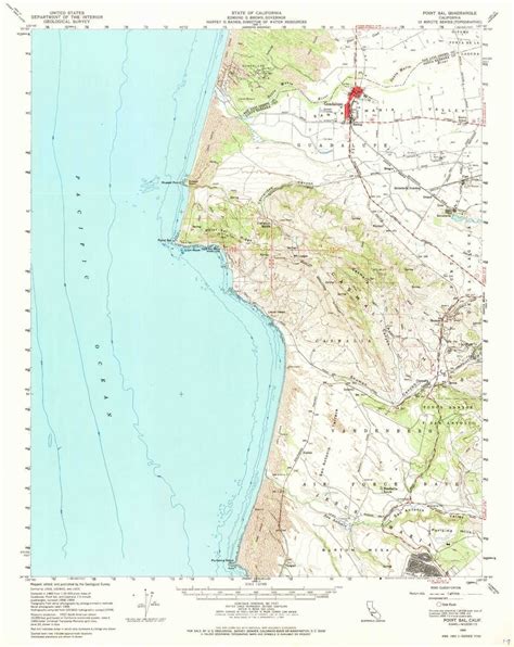 Yellowmaps Point Sal Ca Topo Map 162500 Scale 15 X 15