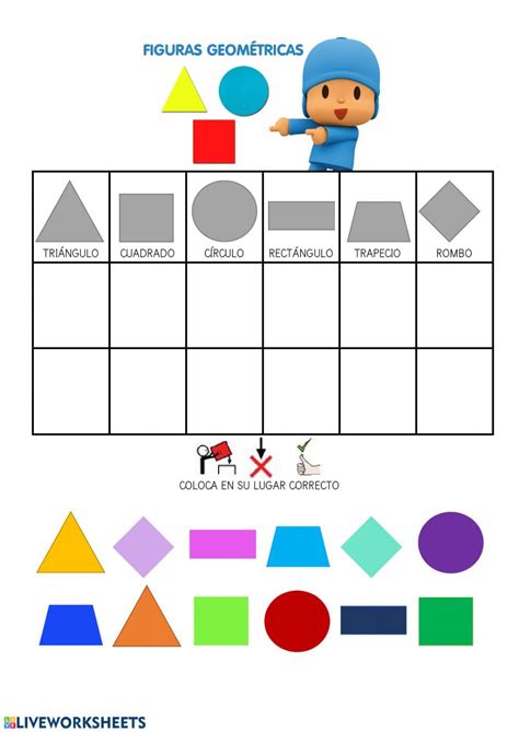 Figuras Geom Tricas Interactive Worksheet For Pt Educaci N Infantil