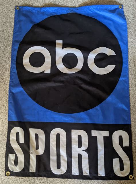 Abc Sports Banner From 1960s70s Vintage Rare Ebay