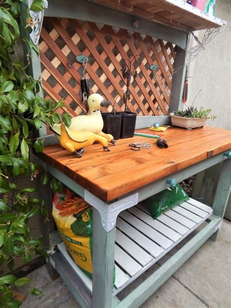 Diy Building A Potting Bench With The Workbench Hardware Kit Outdoor