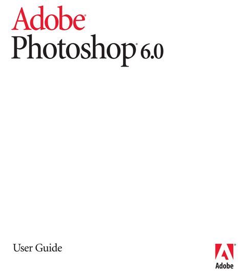 Adobe Photoshop 60 Manual Pdf Download Manualslib