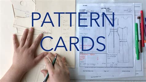 Filling Out Pattern Cards And Labeling Patterns Youtube