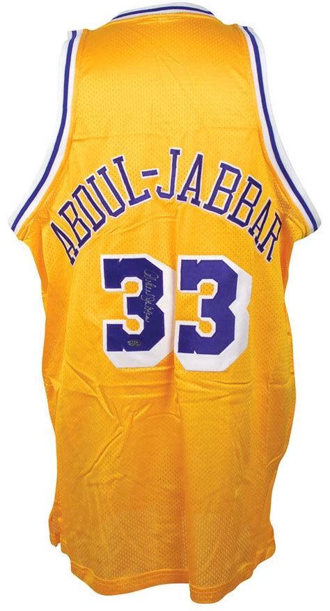 Lot Detail Kareem Abdul Jabbar Signed Los Angeles Lakers Jersey Steiner