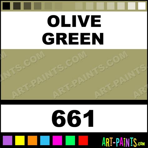Olive Green Dry Pastel Paints 661 Olive Green Paint Olive Green