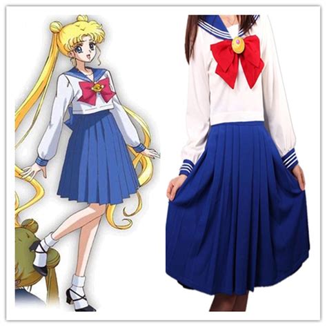 Sailor Moon Cosplay Costume School Uniform Dress Sailormoon Customized