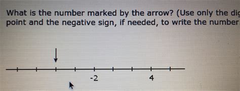 Solved What Is The Number Marked By The Arrow Use Only The Dig Point