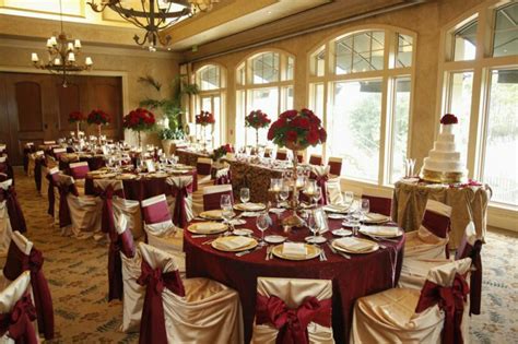 Gold And Maroon Table Gold Wedding Reception Gold Wedding Theme