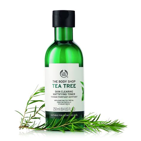 Tea tree oil toner witch hazel 12 oz antiseptic, antifungal, antiviral acne sore. The Body Shop Tea Tree Skin Clearing Mattifying Toner ...