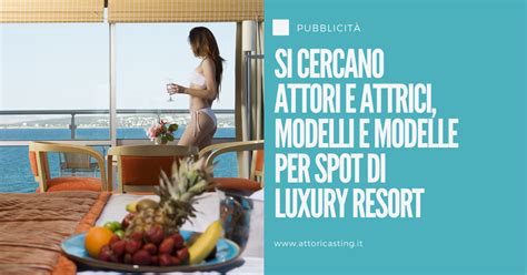 Attori E Attrici Modelle E Modelli Per Uno Spot Di Un Luxury Resort
