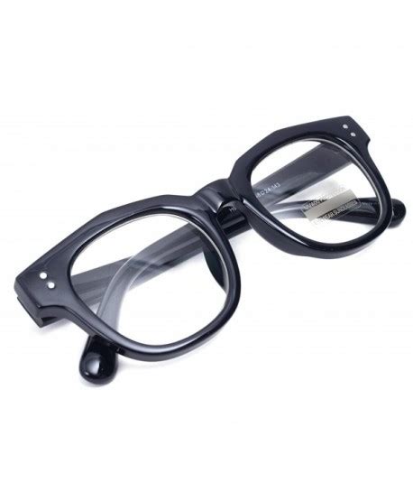 Oversized Square Thick Horn Rimmed Clear Lens Glasses Rivet Non