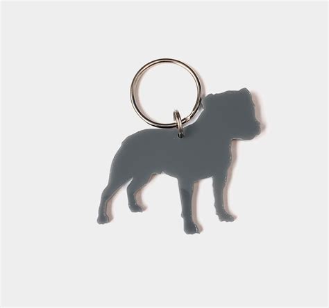 Staffordshire Bull Terrier Staffie Staffy Dog Keyring Bag Etsy