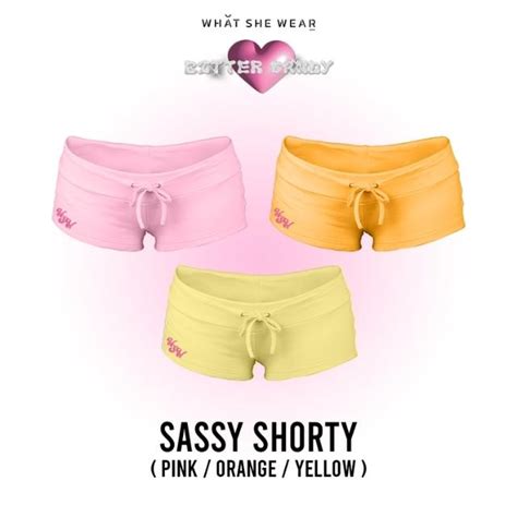 What She Wear Bitter Candy Sassy Shorty Shopee Thailand