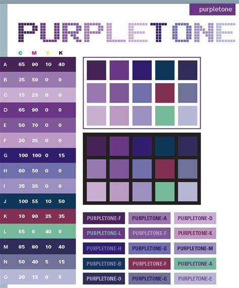 Purple Tones Color Schemes Color Combinations Color Swatches