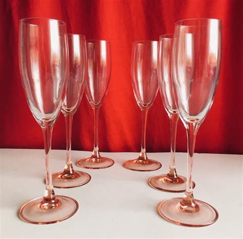 6 st Fina Champagneglas PINK BLUSH LUMINARC Köp på Tradera