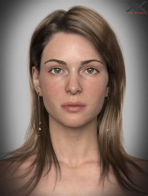 Wonderful Woman Realistic 3d Art By Luc Begin Zbrushtuts Digital Art Girl Model Face