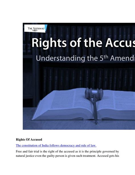 Ppt Rights Of Accused Constitutional Law Powerpoint Presentation