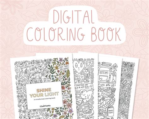 Digital Coloring Book For Print Or Digital Use Etsy