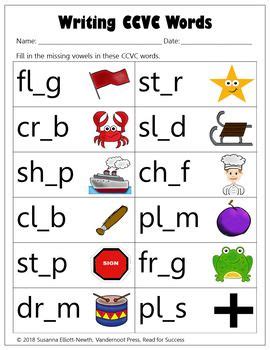 Choose to laminate them or put them in a binder sleeve as a word mat. Writing CVC, CCVC and CVCC Words Worksheets | Cvcc words ...