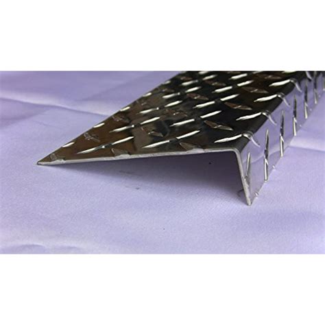 Aluminum Diamond Plate Angle 062 X 1 X 4 X 48 In Offset Uaac 2pcs