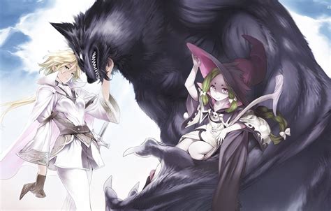 Wallpaper Kawaii Anime Predator Wolf Fang Asian