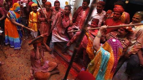 Lathmar Holi 2023 Date History Significance And Celebrations Of The
