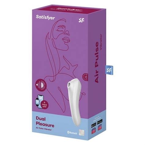 Satisfyer Dual Pleasure App Controlled Air Pulse Clitoral Stimulator And G Spot Vibrator White