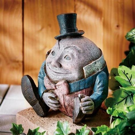 Disney Alice In Wonderland Humpty Dumpty Garden Object Statue Ornament