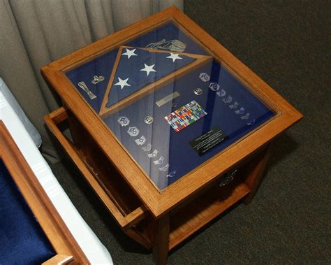 Military Shadow Box Table By Woody1492