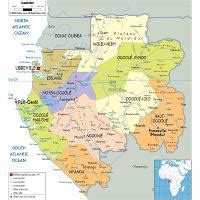 Large Road Map Of Gabon With Cities And Airports Gabon Africa