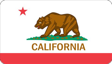 California Bear Flag Sticker 1 Dozen California Seashell Company Retail