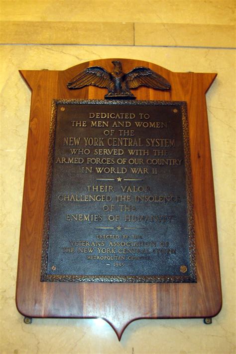 Nyc Grand Central Terminal World War Ii Plaque A Photo On Flickriver