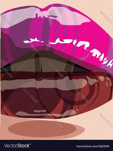 Beautiful Lips Royalty Free Vector Image Vectorstock