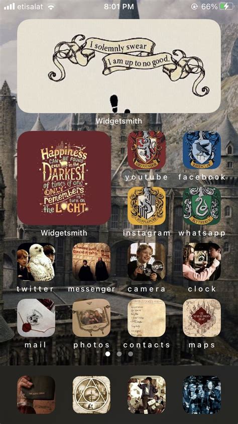 23 Harry Potter Themed Ios 14 Home Screen Ideas Harry Potter App