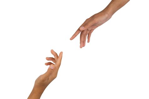 Two Hands Reaching Out Isolated 21496506 Png