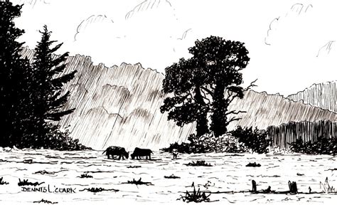 How To Draw A Meadow Scene In Pen And Ink Online Art Lessons
