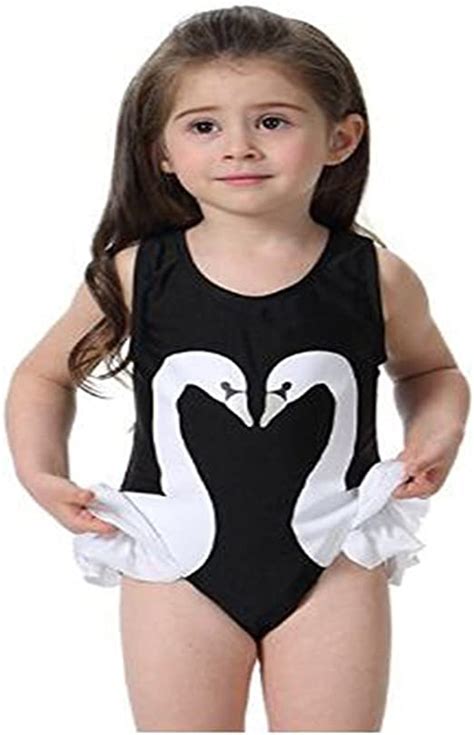 Lyb Bebé Niñas Traje De Baño 2017 Swan Toddlers Kids One Piece Los